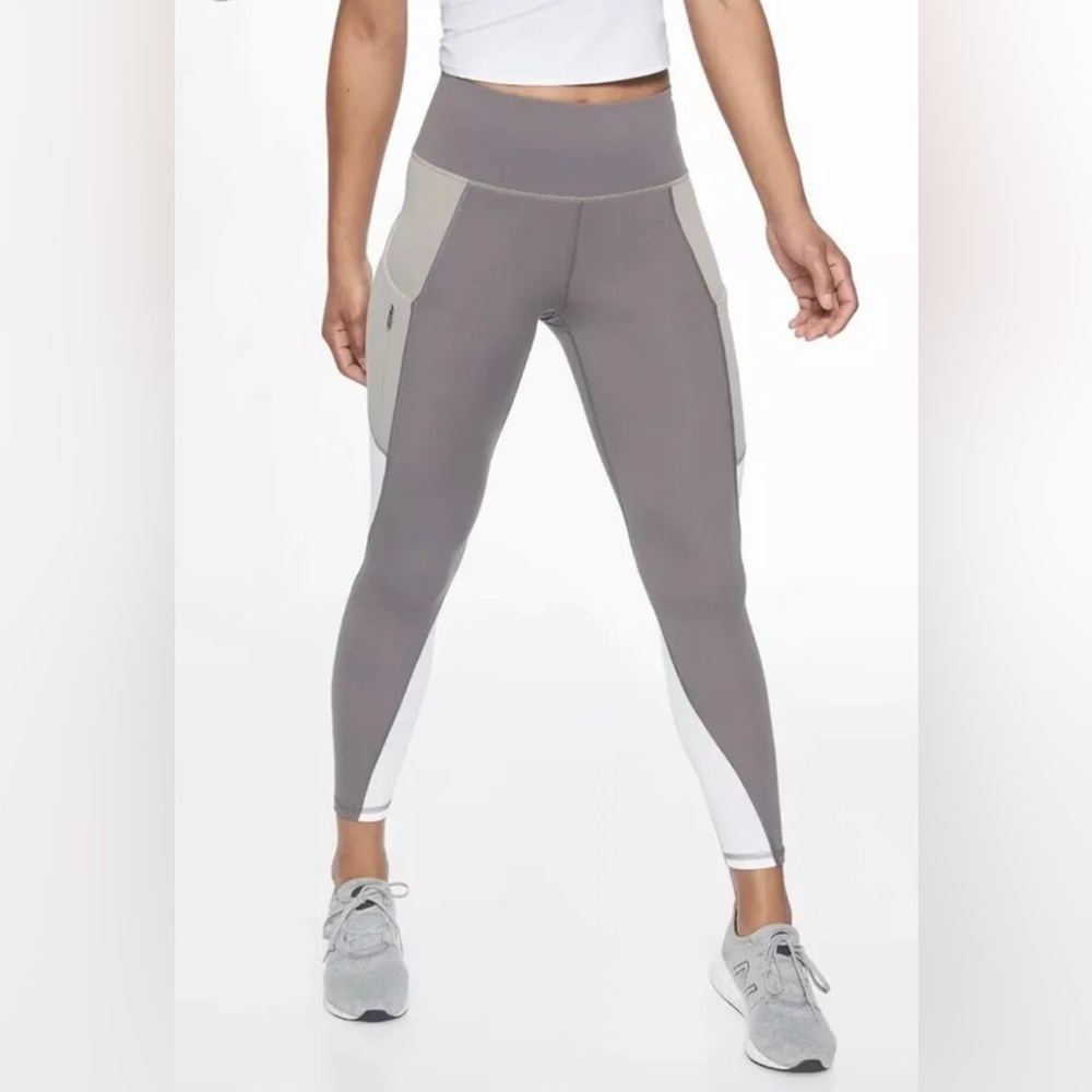 Athleta Colorblock Up for Anything 7/8 Leggings Size S